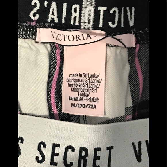 NWOT Victoria’s Secret metallic plaid sleep pants - Picture 6 of 11